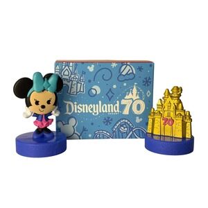 McDonalds Disneyland 70th Anniversary Minnie Mouse & Gold Castle Toy #31 - NEW